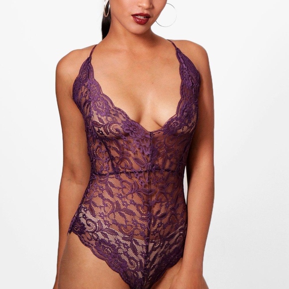 dark purple bodysuit